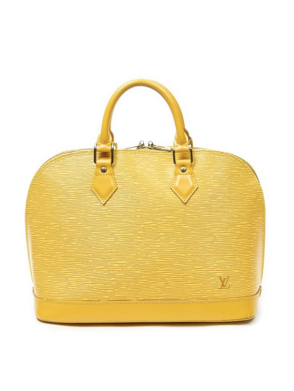 Louis Vuitton Alma Yellow Epi Handbag